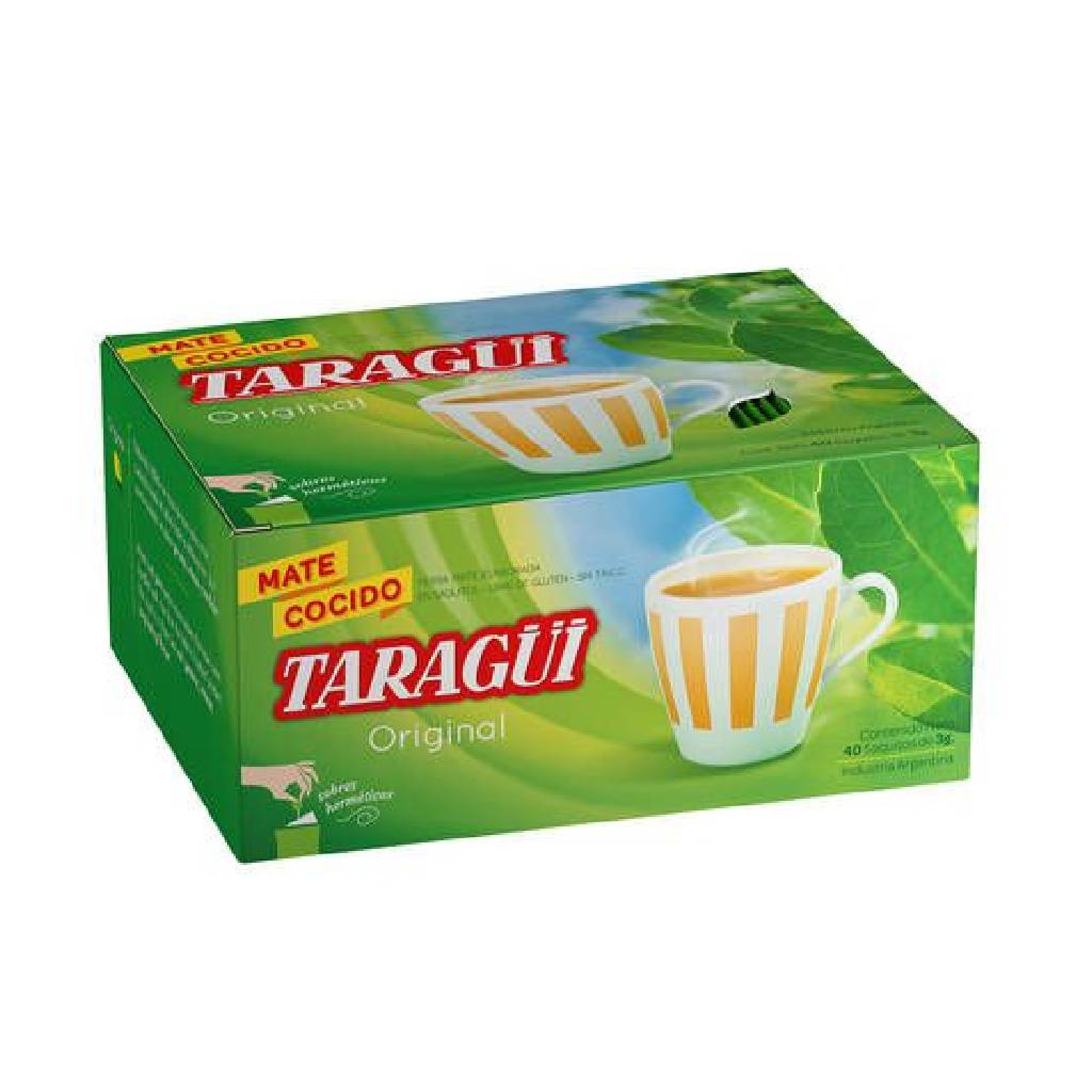 Mate cocido Taragui Caja x 40 saquitos ensobrados